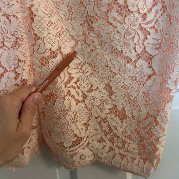 Ganni Duval Corded Lace Midi Dress – Size 34 - Picture 8 of 8